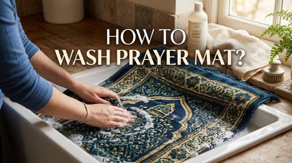 how to wash prayer mat